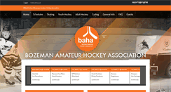 Desktop Screenshot of bozemanhockey.org